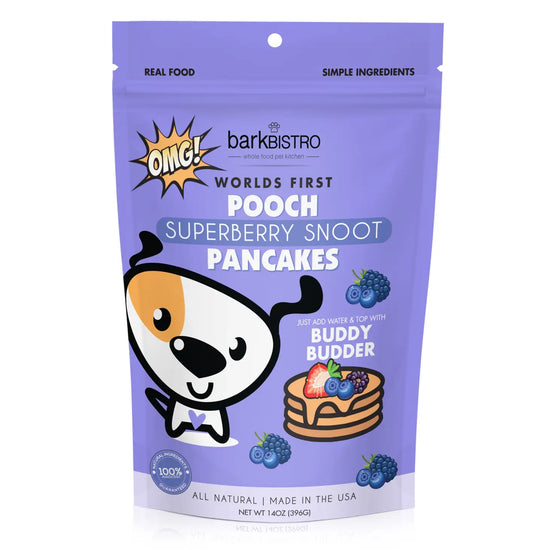 SUPERBERRY SNOOT POOCH PANCAKES