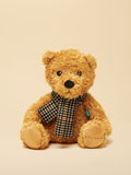 Joules Hensen traditional bear with Henson check scarf dog toy