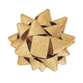 Gold Gift Bow Dog Collar Attachment