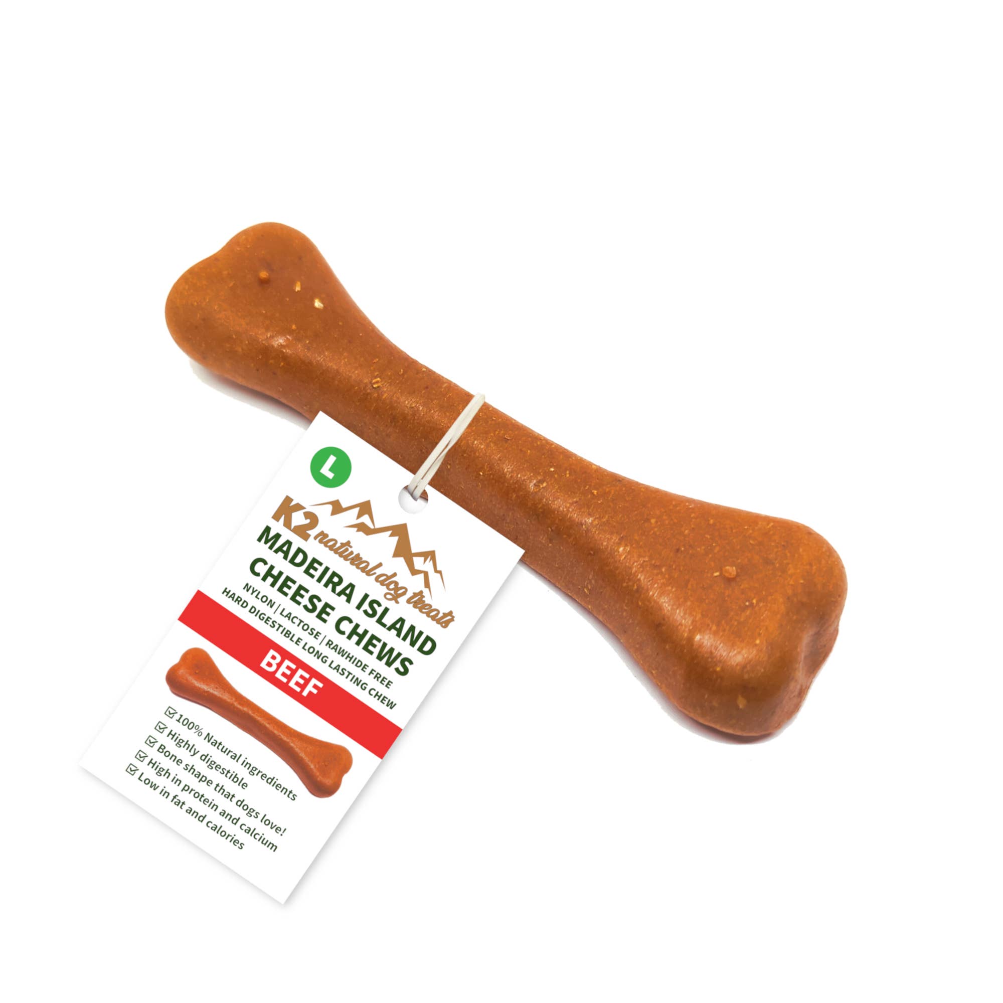 K2 Madeira Island Cheese Chews - Beef large 83g