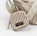 Crescent Treat Pouch - London Linen Stripe