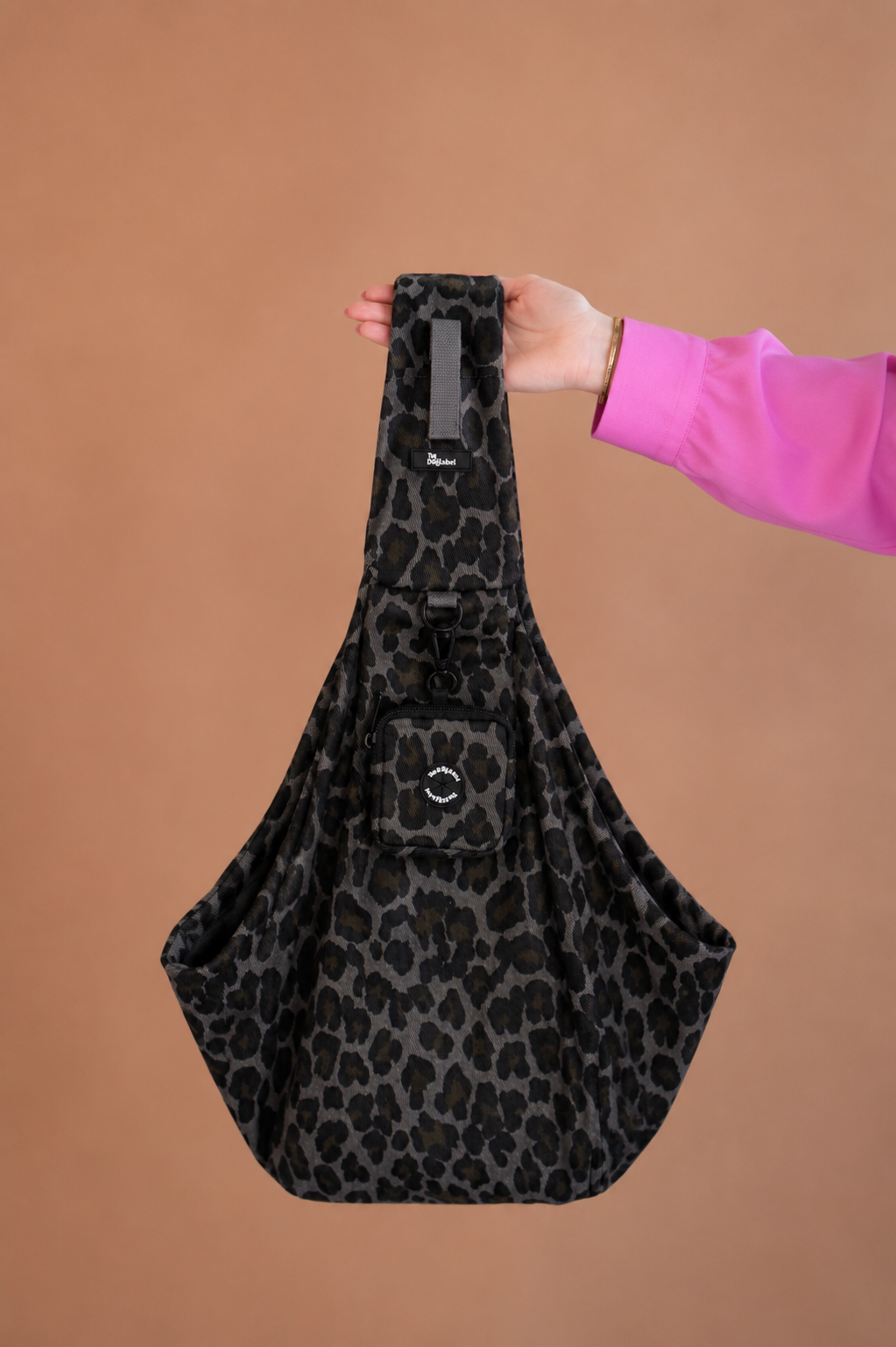 Dog Carrier leopard gray