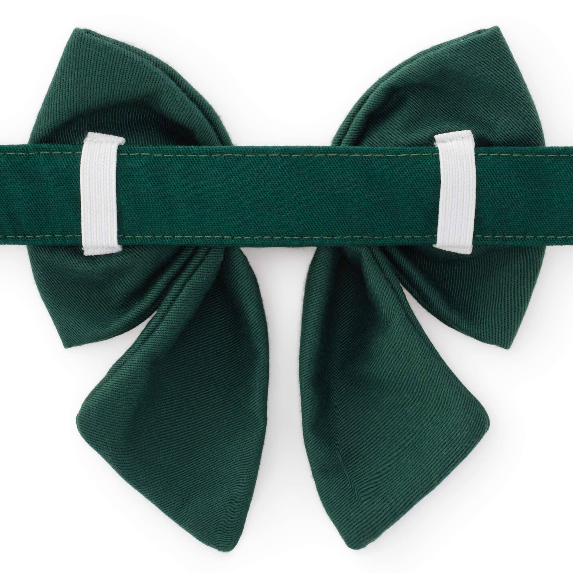 Fall Foliage Embroidered Lady Dog Bow