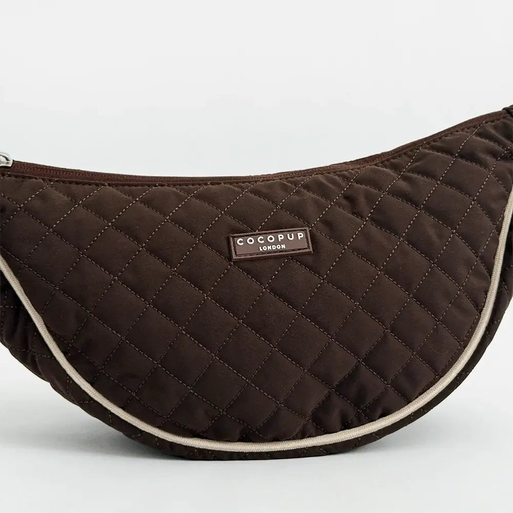 Crossbody Crescent Dog Walking Bag - Burford Quilted