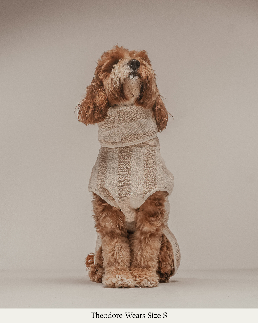 Hazelnut Stripe | The Cosy Cloak Drying Robe