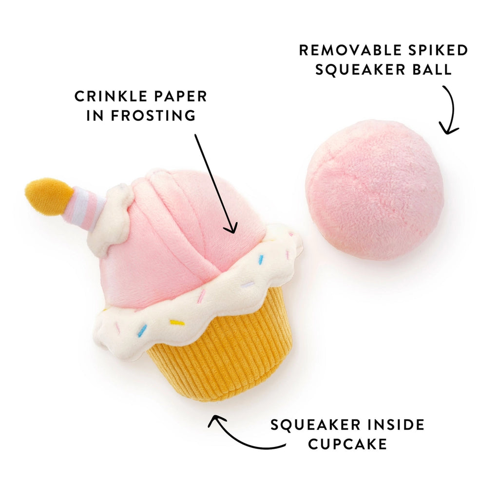 Cupcake interactive snuffle dog toy