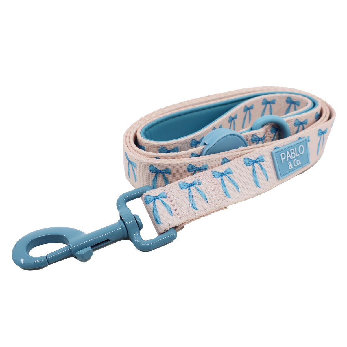 Baby blue bow  lead