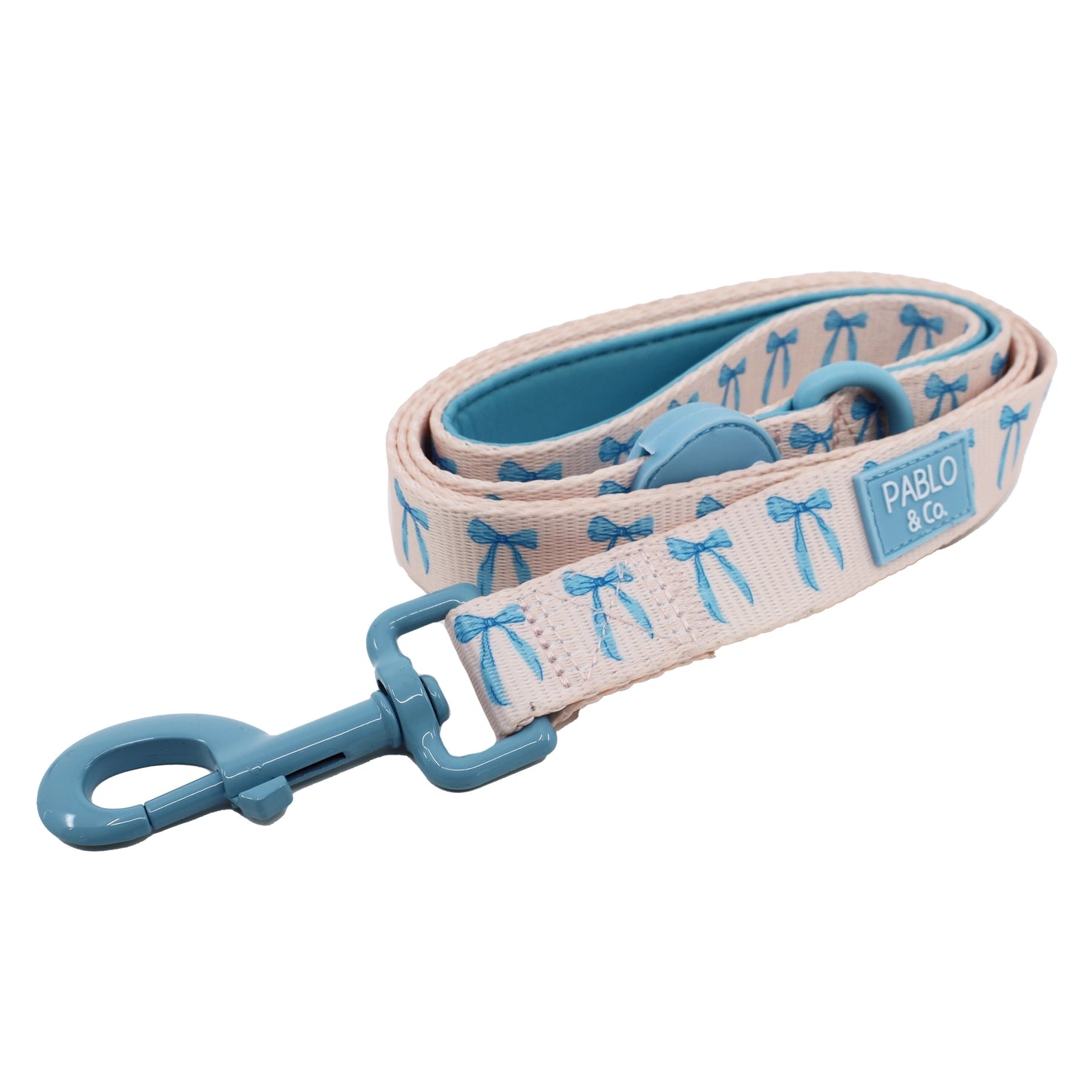 Baby blue bow  lead