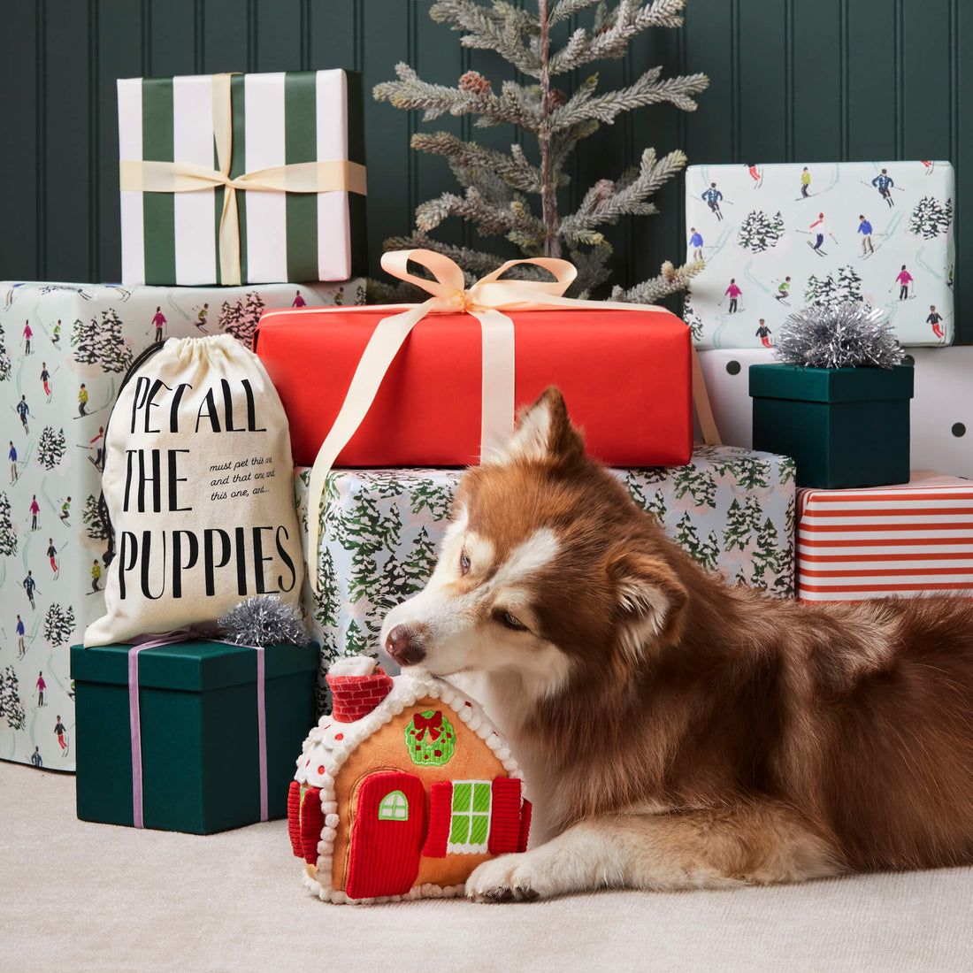 Gingerbread House Snuffle Toy