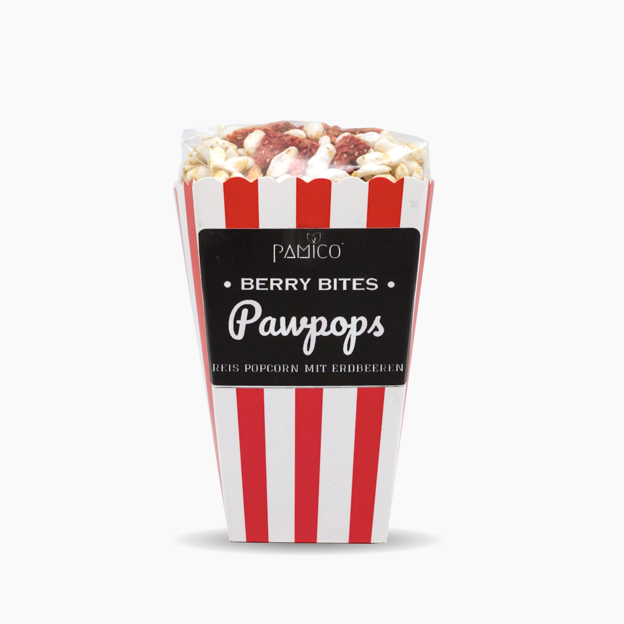 Rice pops with strawberry - dog popcorn puffed rice