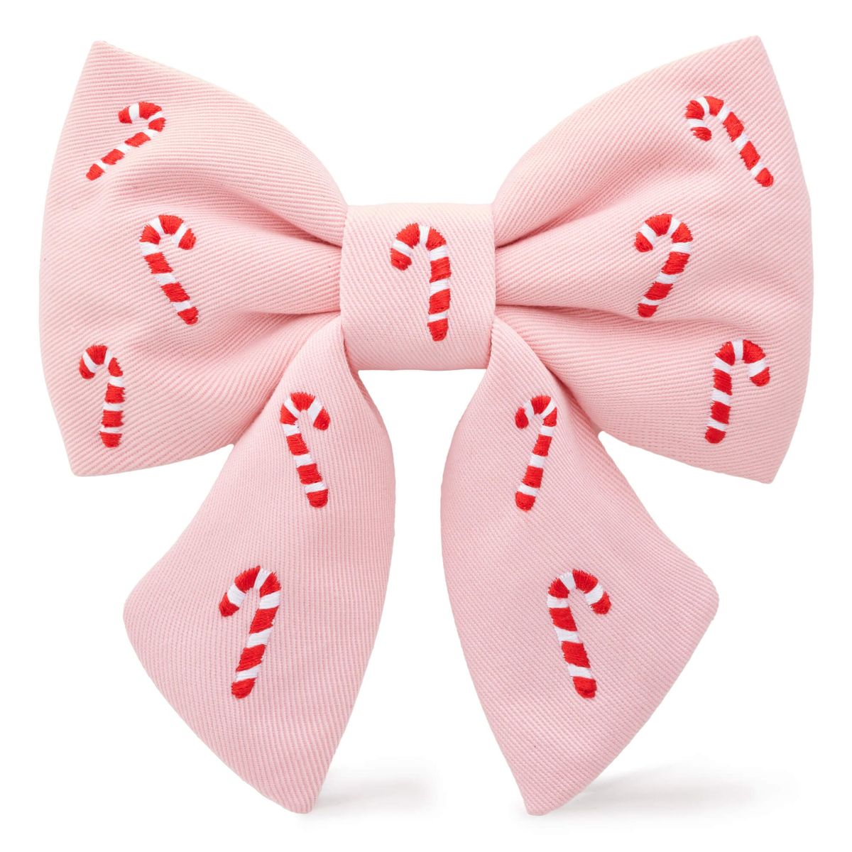 Pink candy cane sailor bow