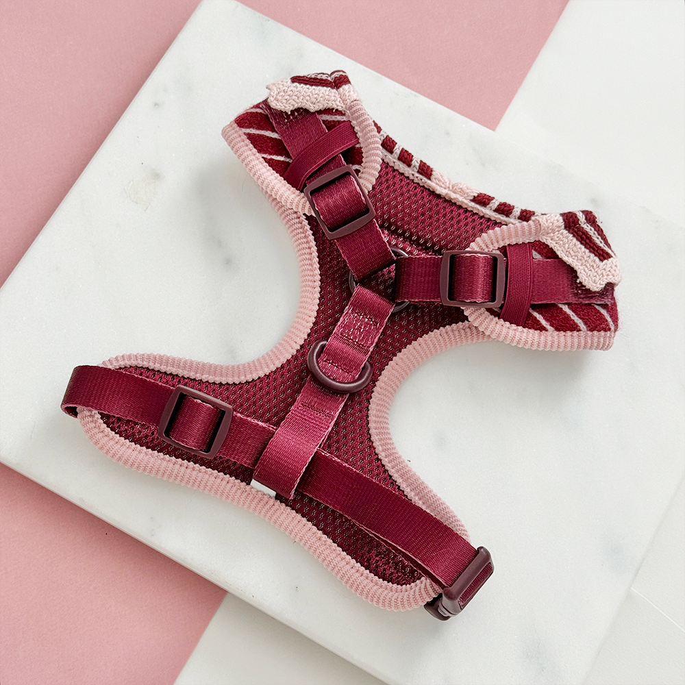 Knitted Cherry Bakewell Adjustable Neck HARNESS