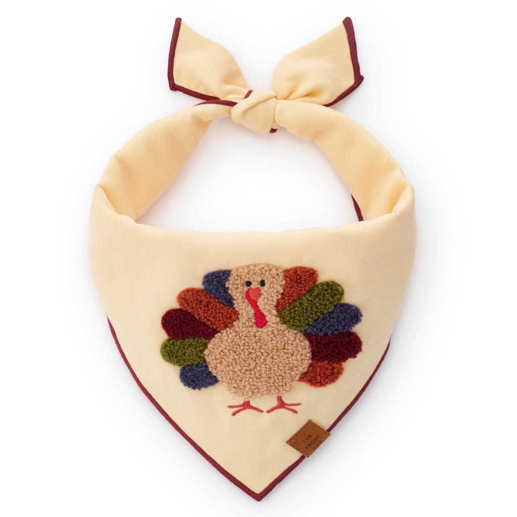 Turkey Applique Dog Bandana