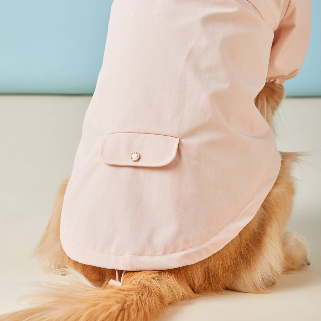 Petal Pink Dog Raincoat