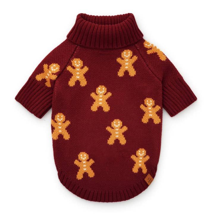 Gingerbread man dog jumper