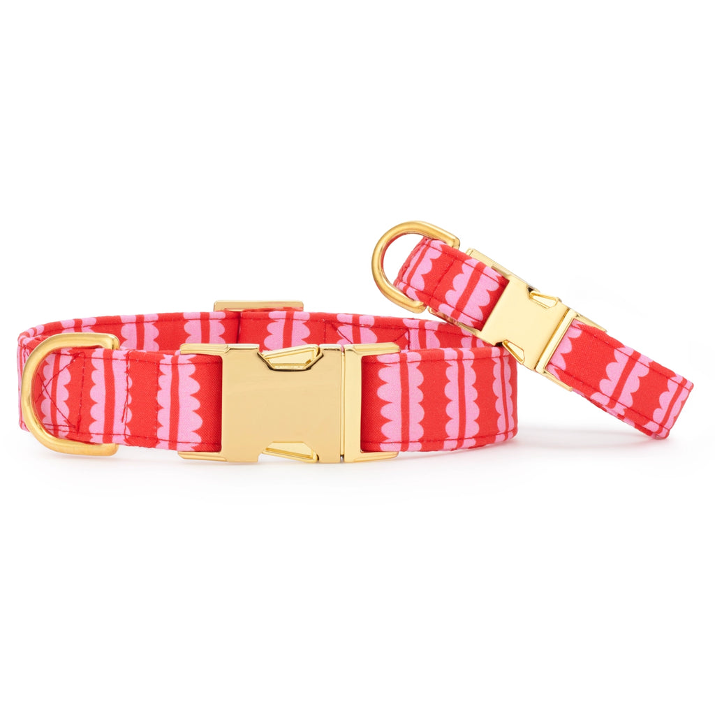 Scallop stripe collar