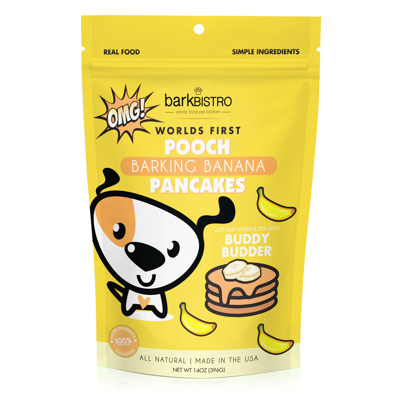 BARKIN' BANANA POOCH PANCAKES - 100% natural Dog Pancakes,