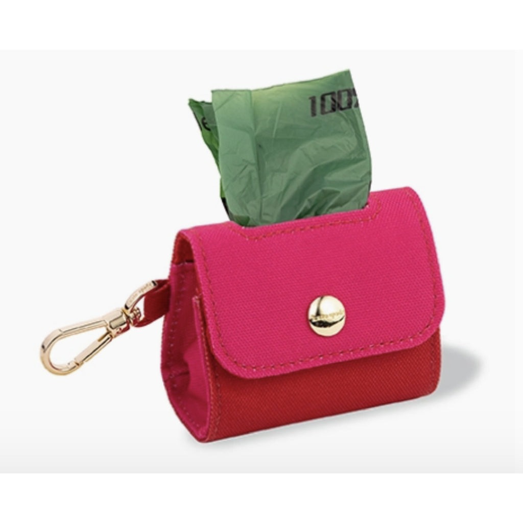 Doggie Bag Holder, Red and Pink