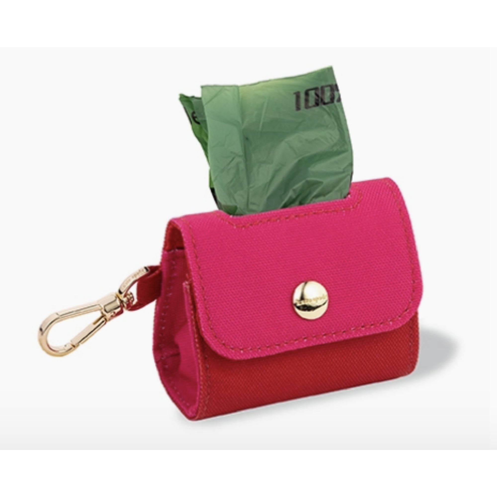 Doggie Bag Holder, Red and Pink