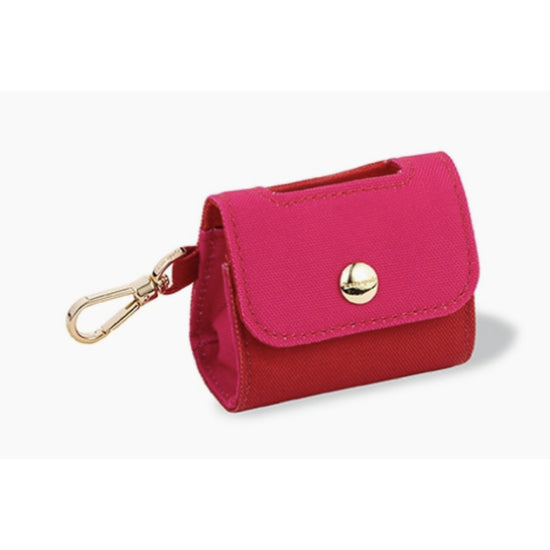 Doggie Bag Holder, Red and Pink