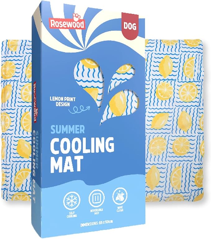 Summer lemon cooling mat for dogs