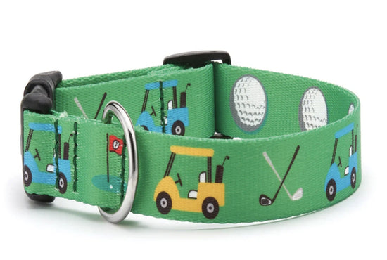 Hole in One Printed Dog Collar