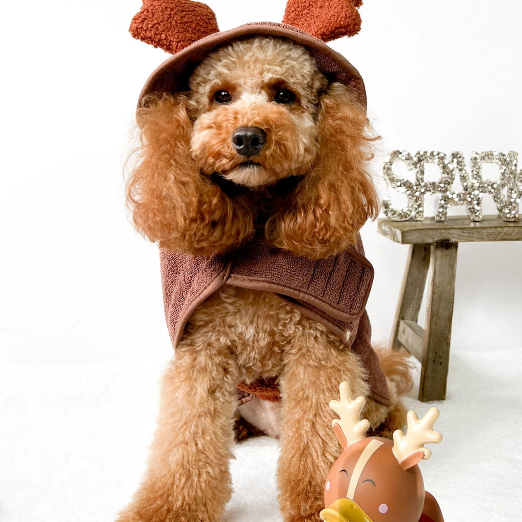 Cocopup reindeer bath drying robe