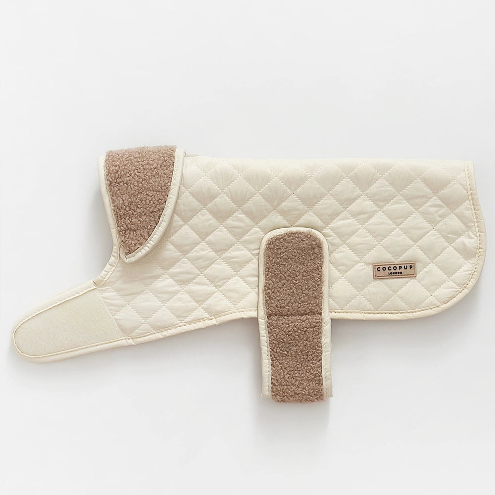 Cocopup quilted coat Creamy chai