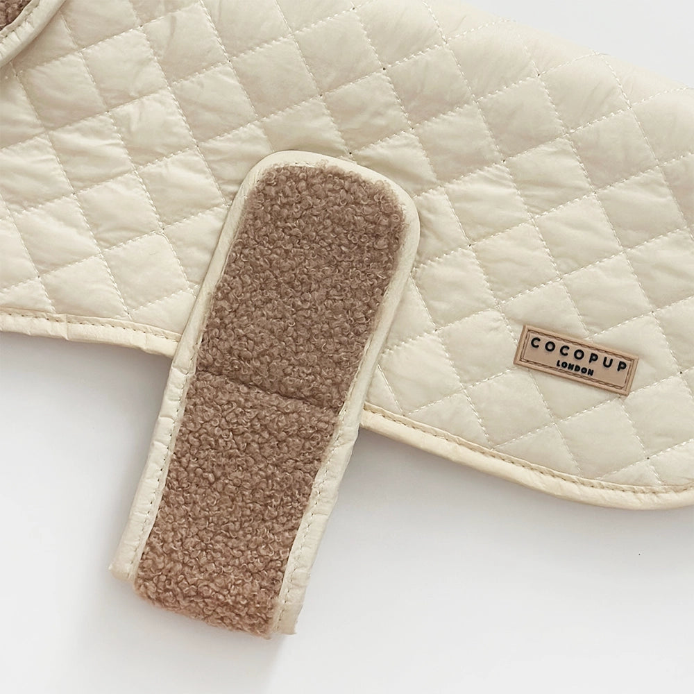 Cocopup quilted coat Creamy chai