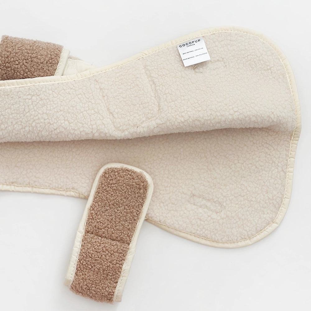 Cocopup quilted coat Creamy chai