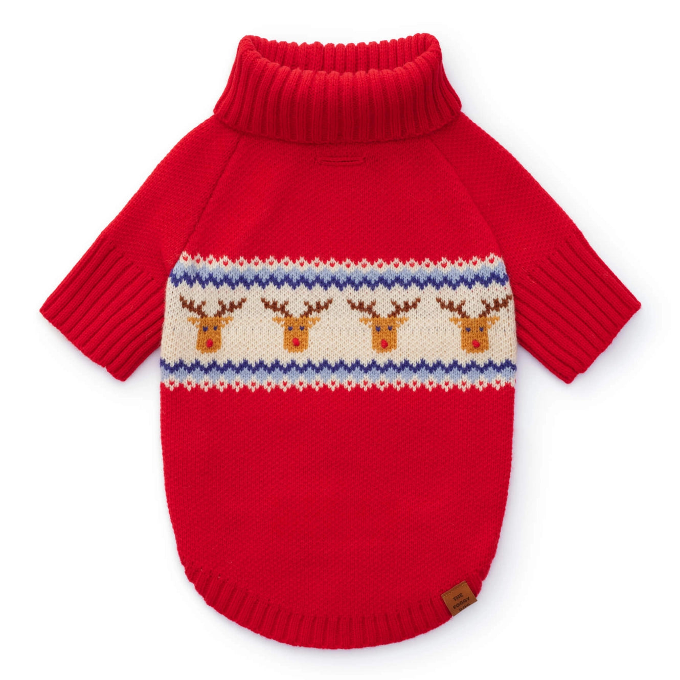 Reindeer Fair isle dog jumper