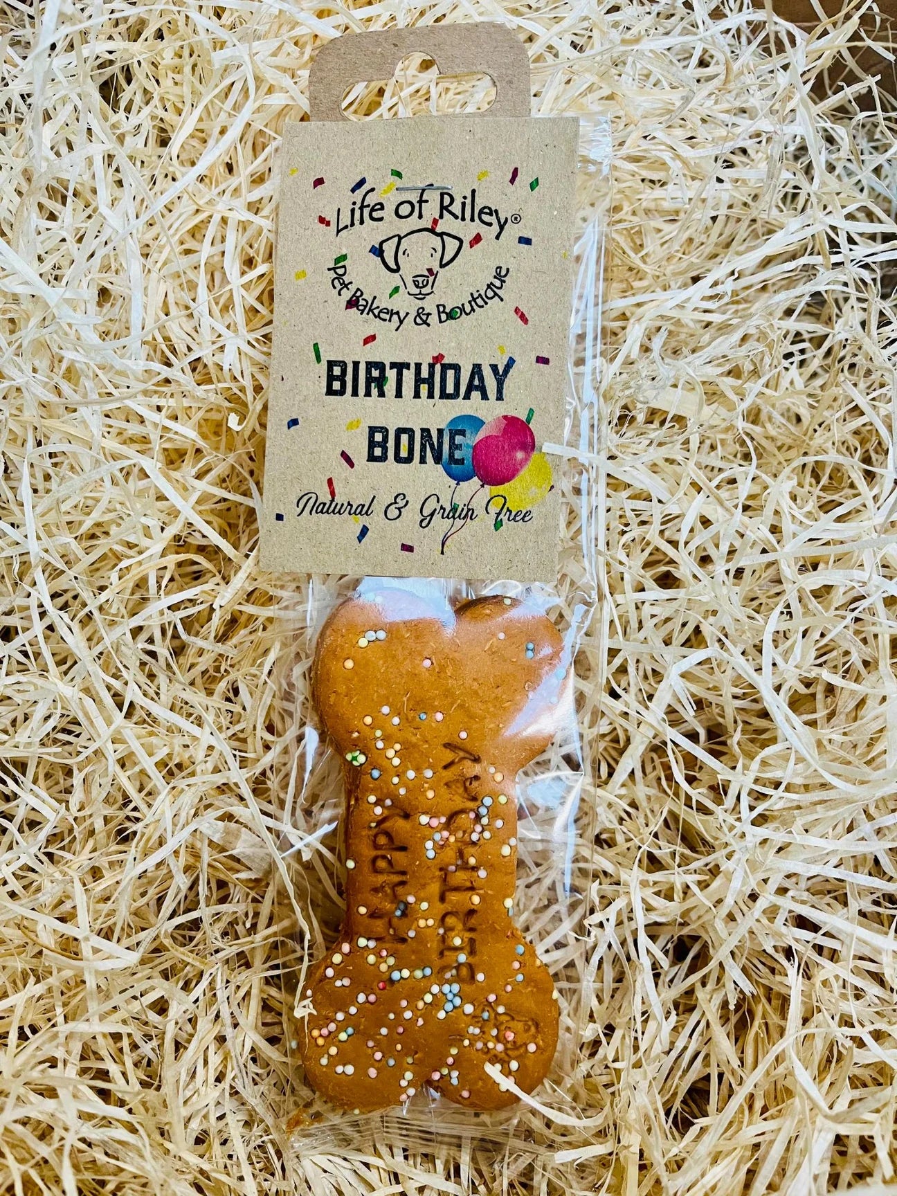 Birthday Bone Biscuit