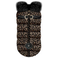 Amara Leopard fur harness coat