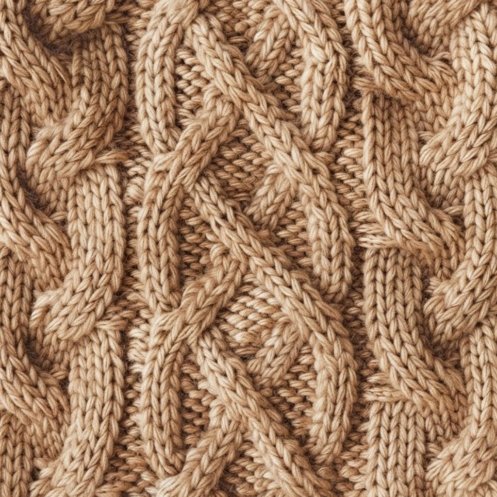 Montgomery Toffee cable knit dog jumper