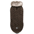 Cornelius Ebony fur collar dog jumper