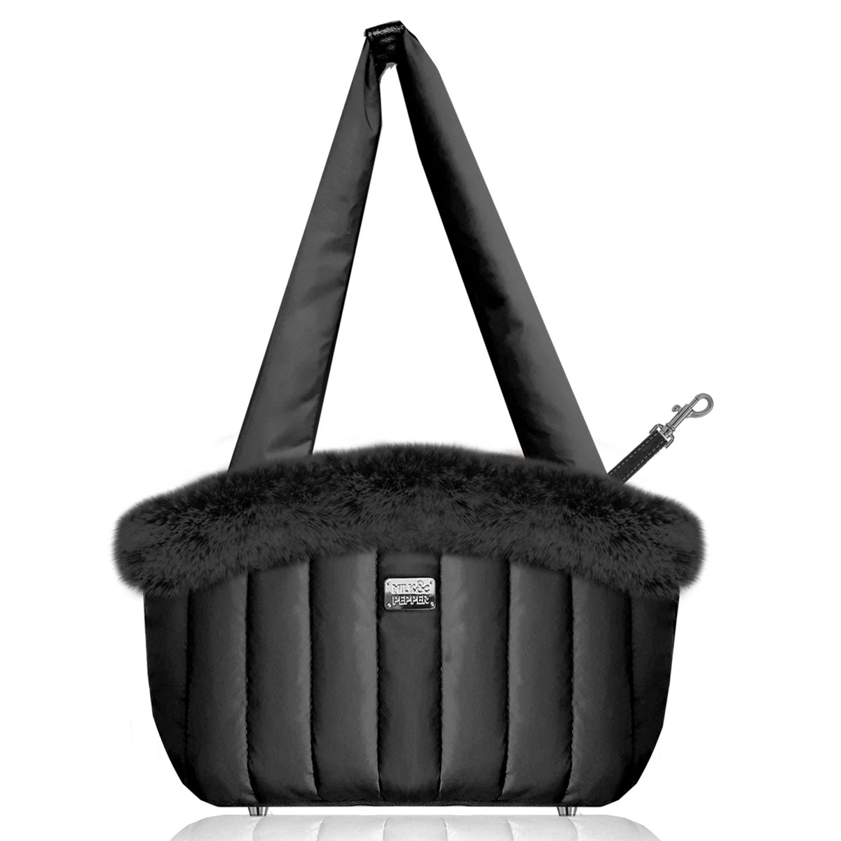 Black fur dog Carrier