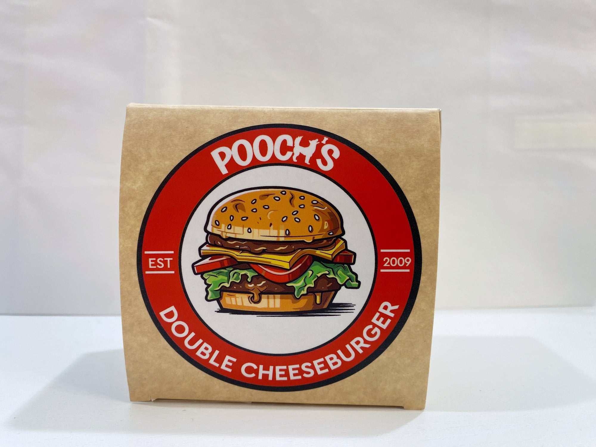 Pooch’s Double Cheeseburger dog biscuits