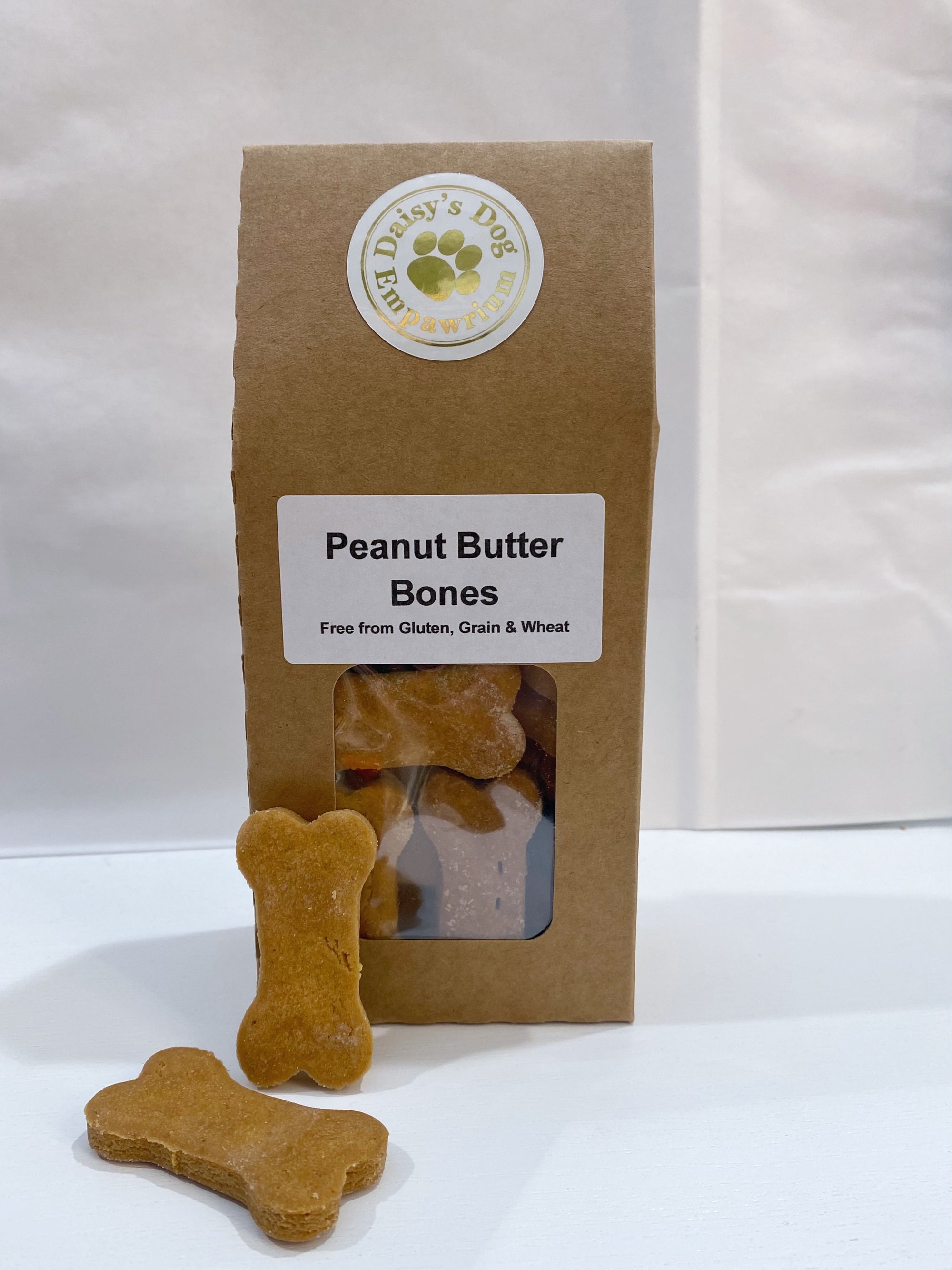 Peanut butter bones, gluten free treats for dog