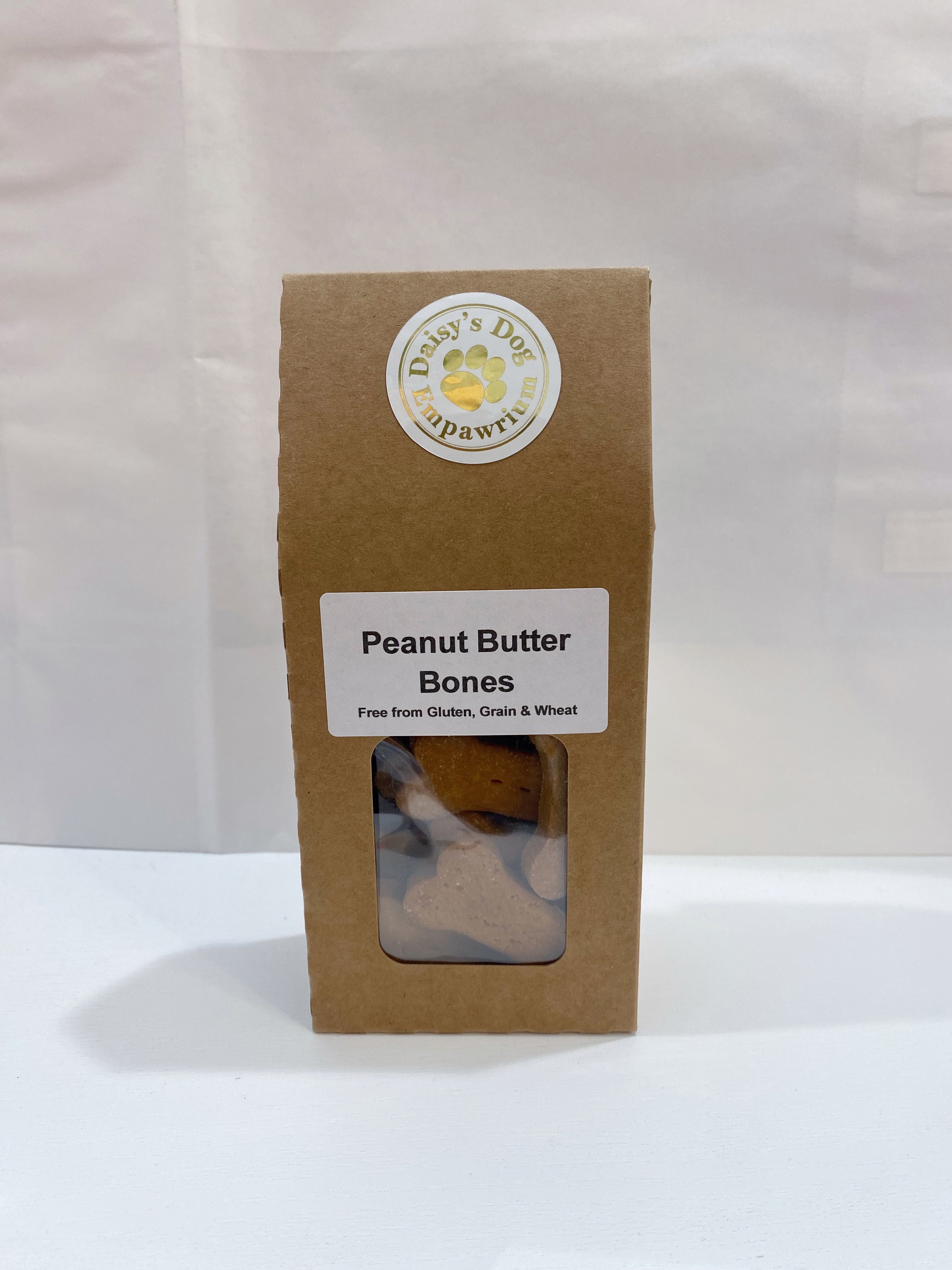 Peanut butter bones, gluten free treats for dog