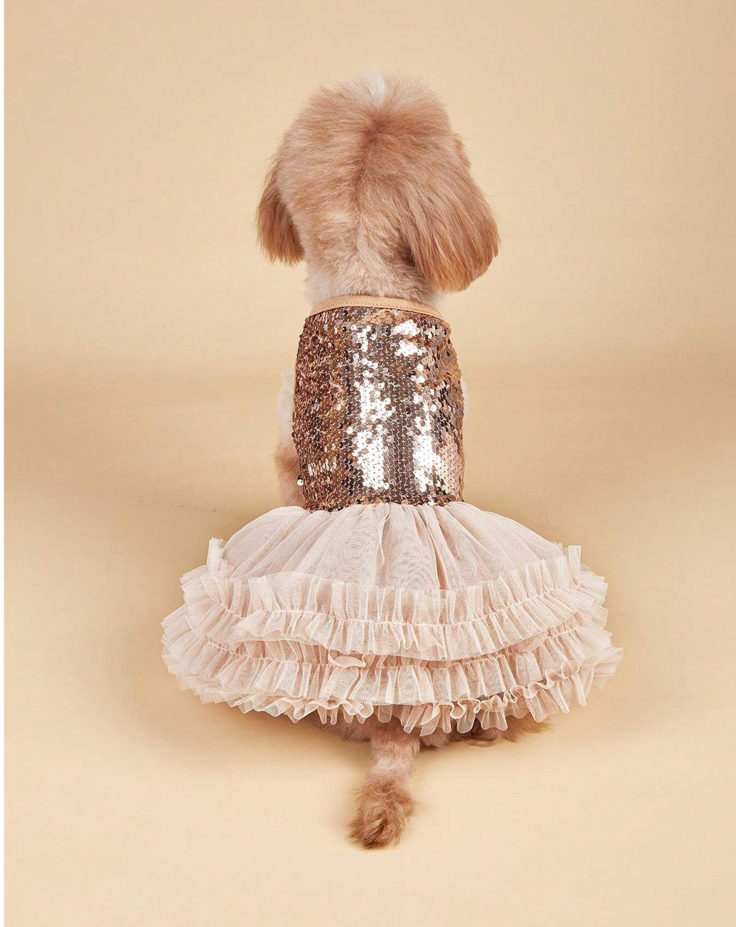 Gold Sequin tutu party dress