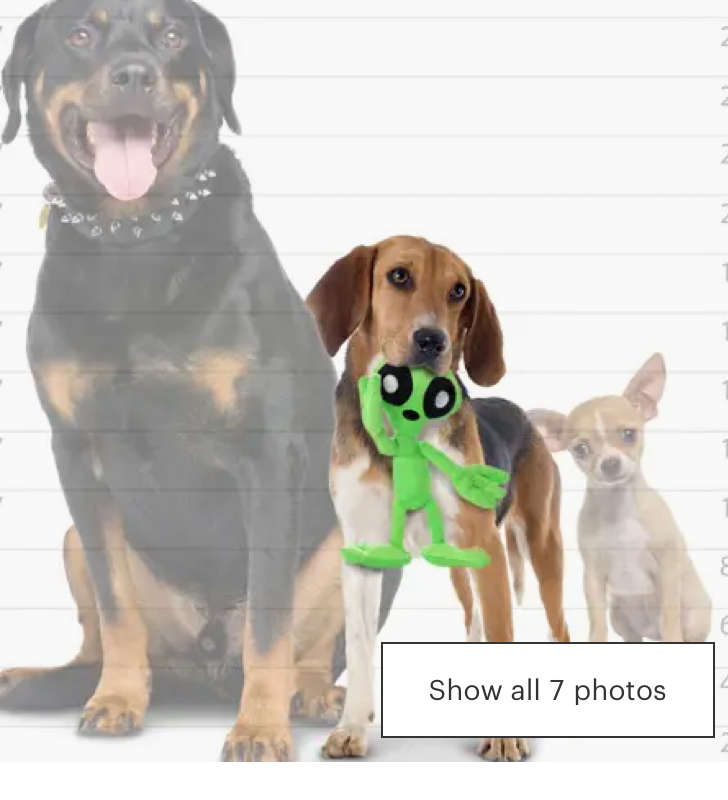 Mighty Jr Liar Alien, Plush, Squeaky Dog Toy