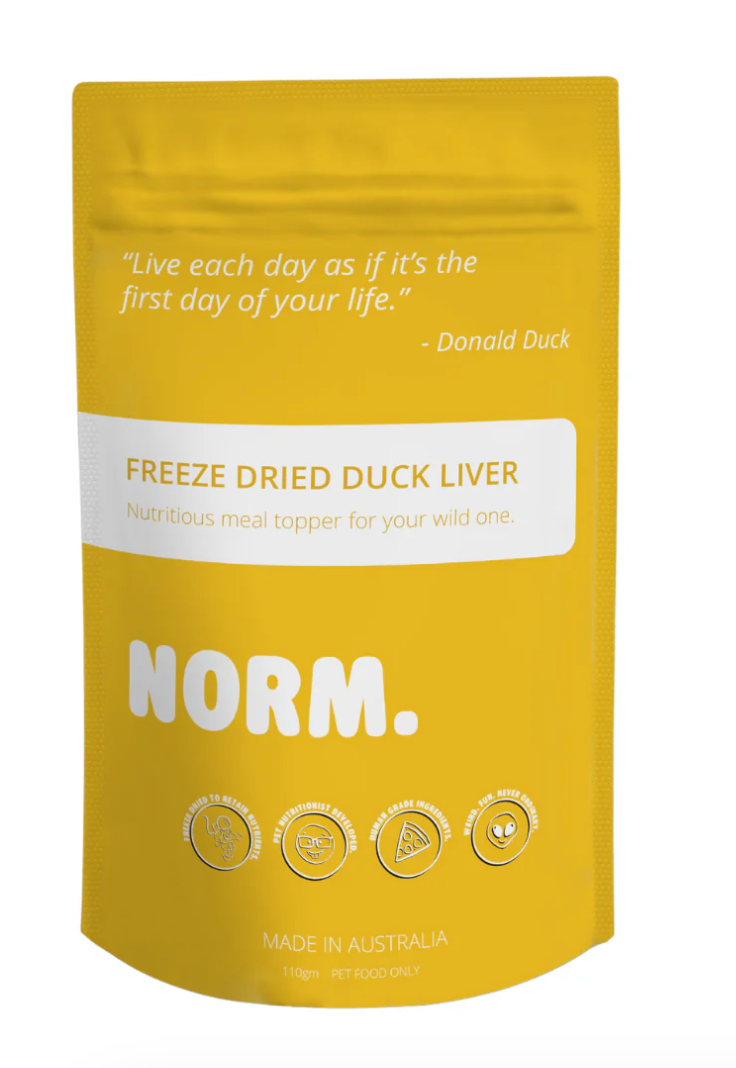 Duck liver meal topper freeze dried