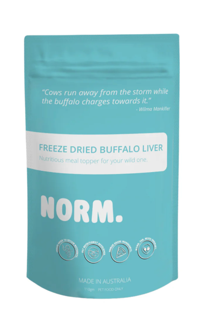 Buffalo liver meal topper freeze dried