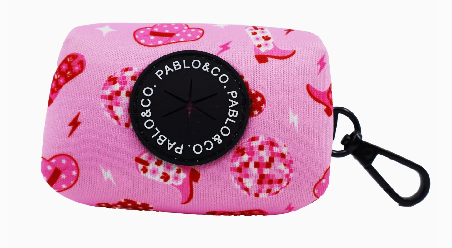 Disco cowgirl Dog Poop Bag Holder