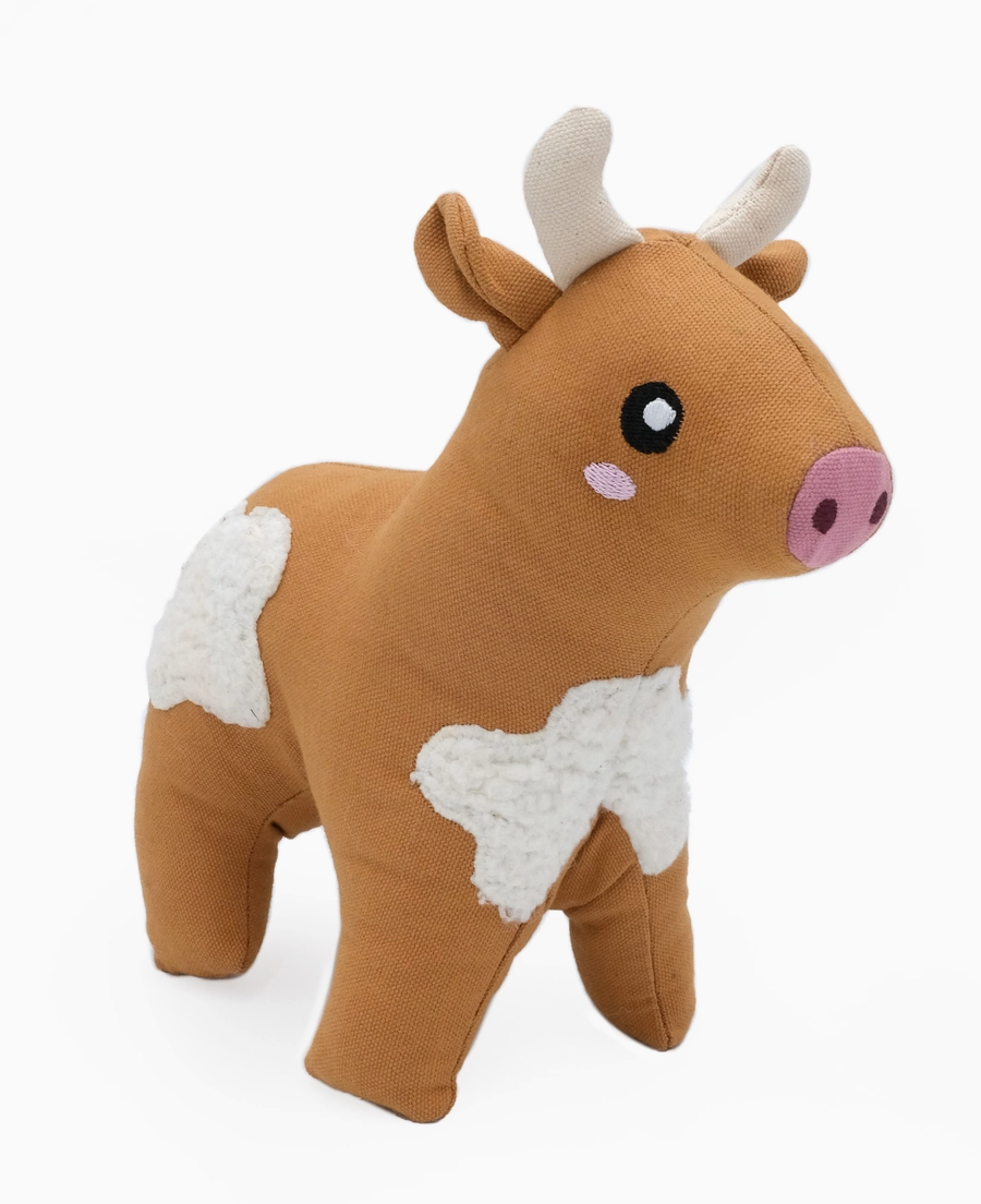 Eco zippy cotton cuddler Cow