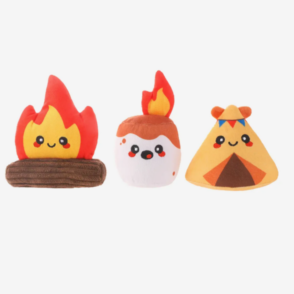 Camping pups camp hound