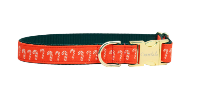 Candy Lane bow tie dog collar