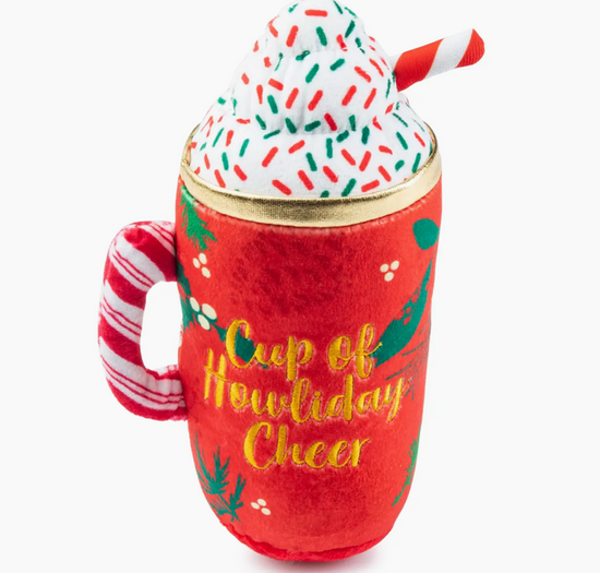 Howliday cheer mug Christmas dog toy