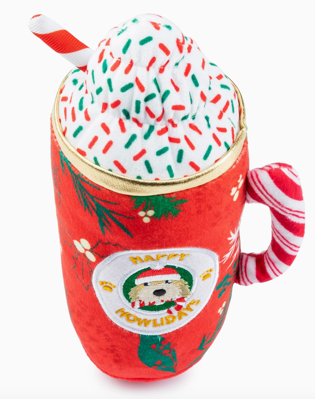 Howliday cheer mug Christmas dog toy