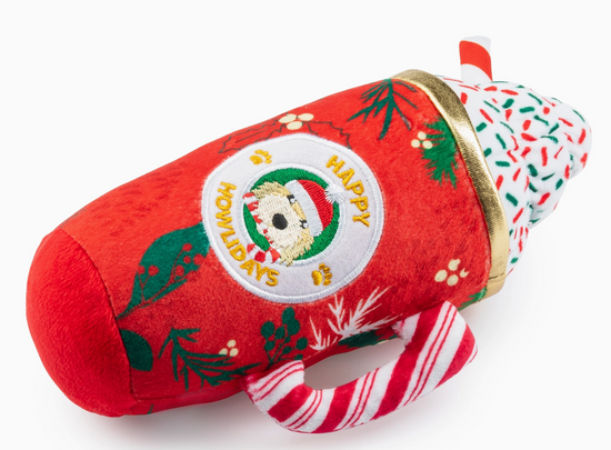 Howliday cheer mug Christmas dog toy